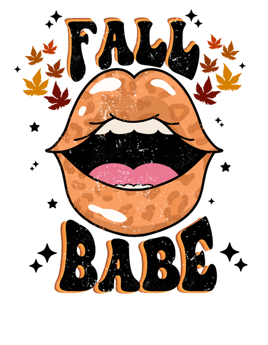 Retro fall, fall design, fall babe, trendy fall shirt design, retro autumn, DTF heat transfer