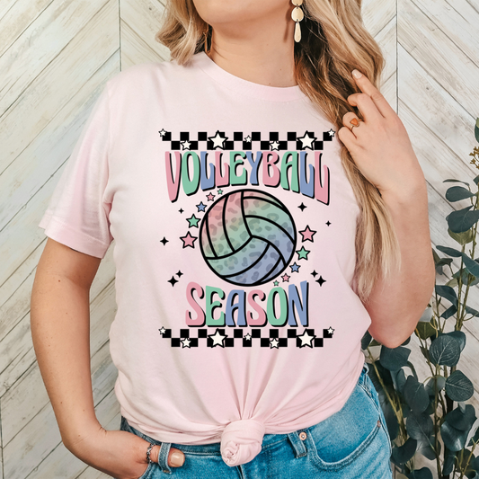 Retro volleyball, volleyball vibes, leopard volleyball