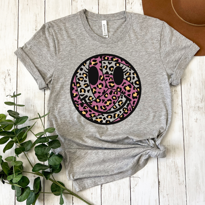Volleyball smiley face, leopard volleyball design, trendy volleyball smiley, volleyball vibes
